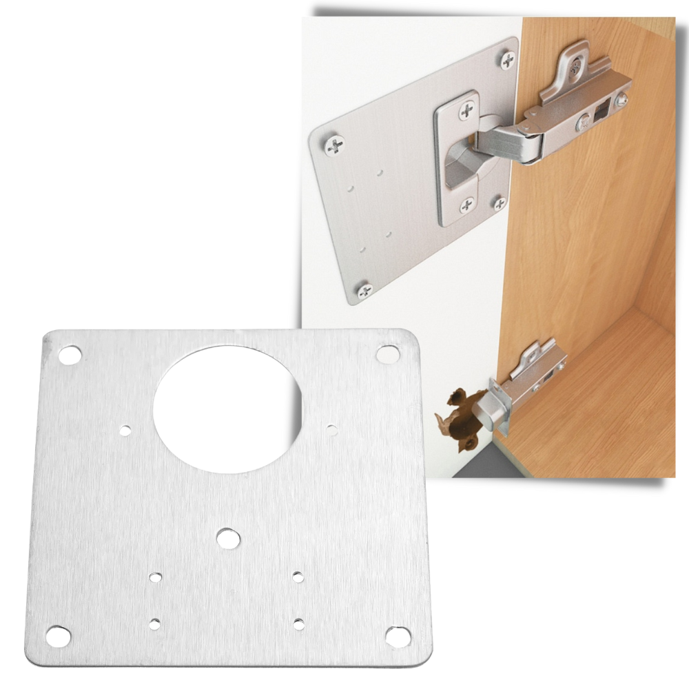 Set of Hinge Repair Plates