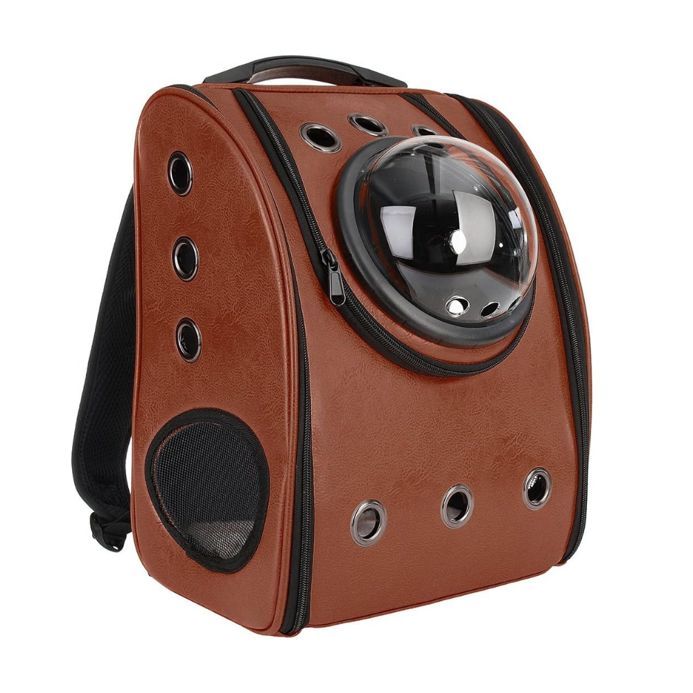Cat Travel Backpack -Brown - Ozerty