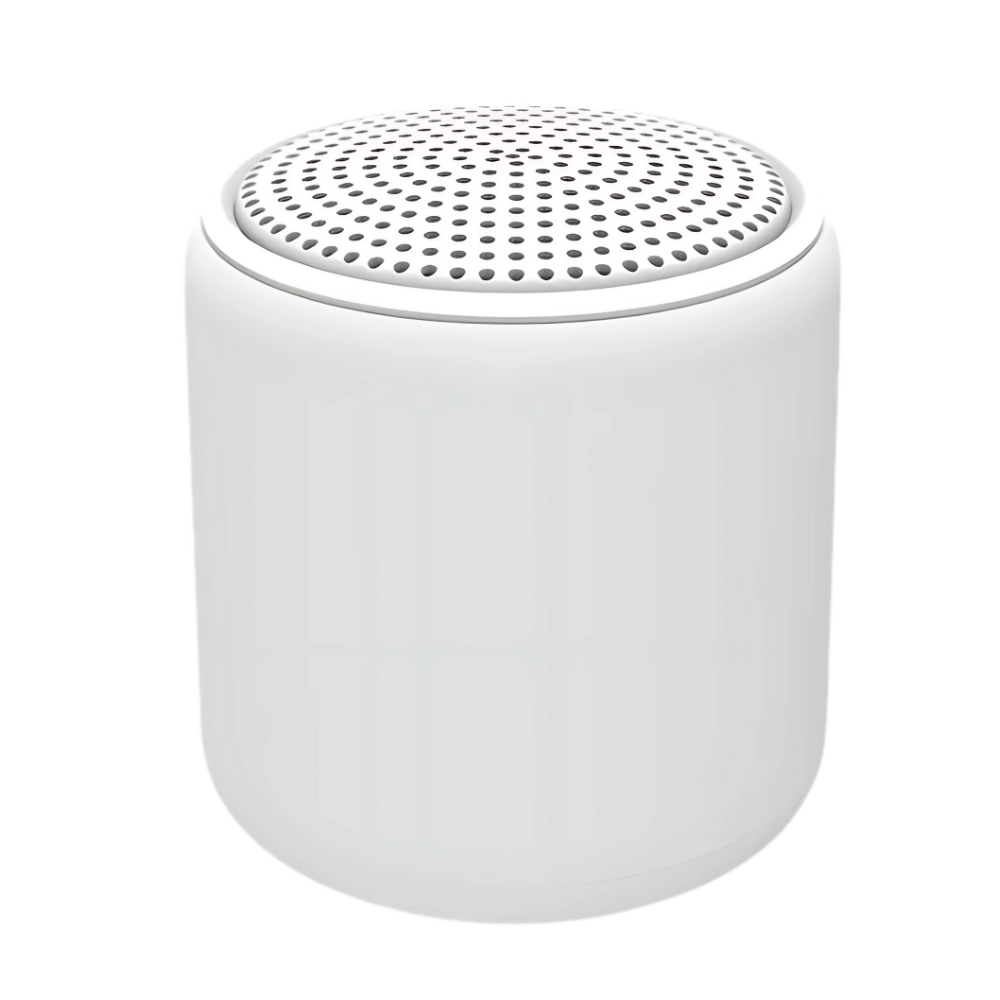Deep Bass Mini Bluetooth Speaker -Frosted White - Ozerty