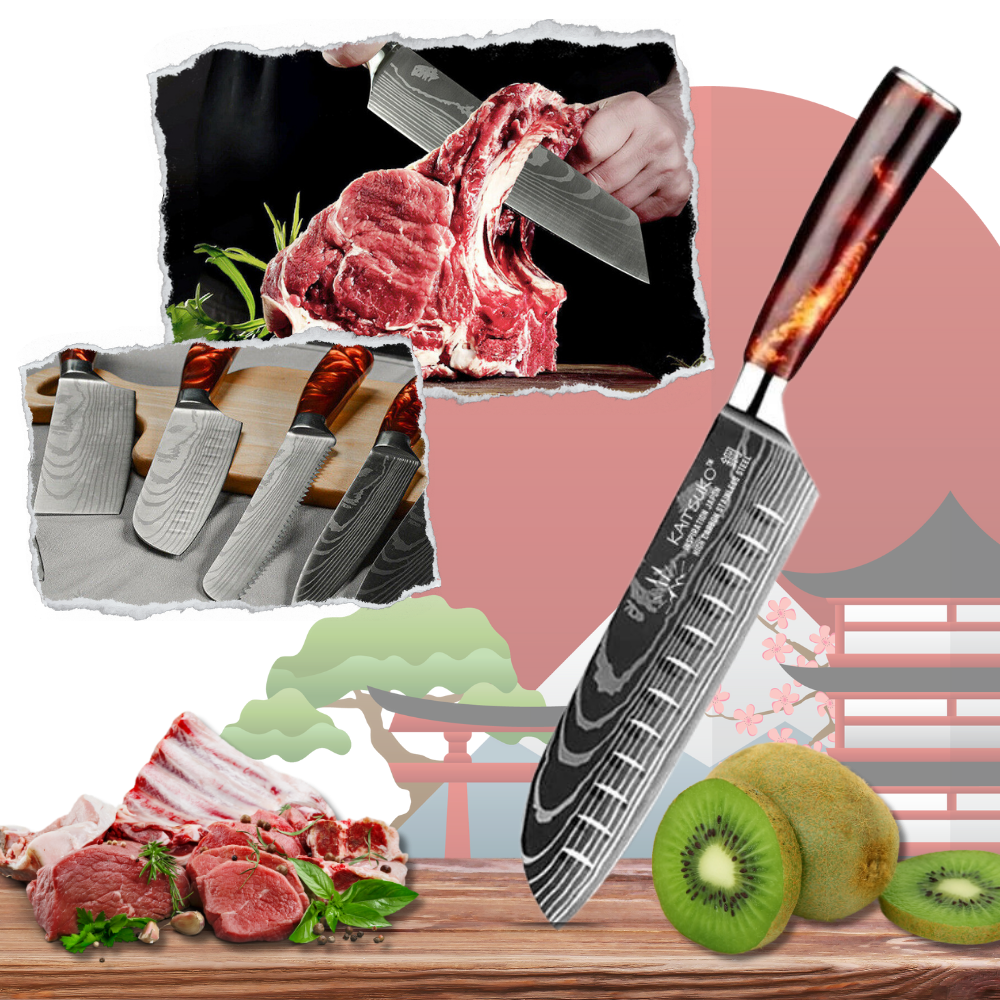 Fire Land Series Japanese Knives - Ozerty