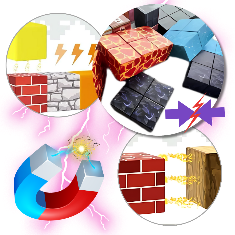 Educational Magnetic Minecraft Blocks - Ozerty