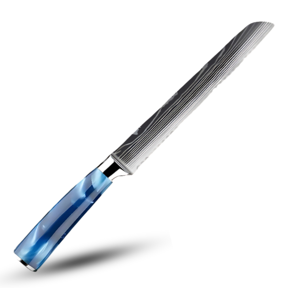 Ocean Blue Japanese Knives -Pankiri - Bread Knife 8 inch/ 19 cm - Ozerty