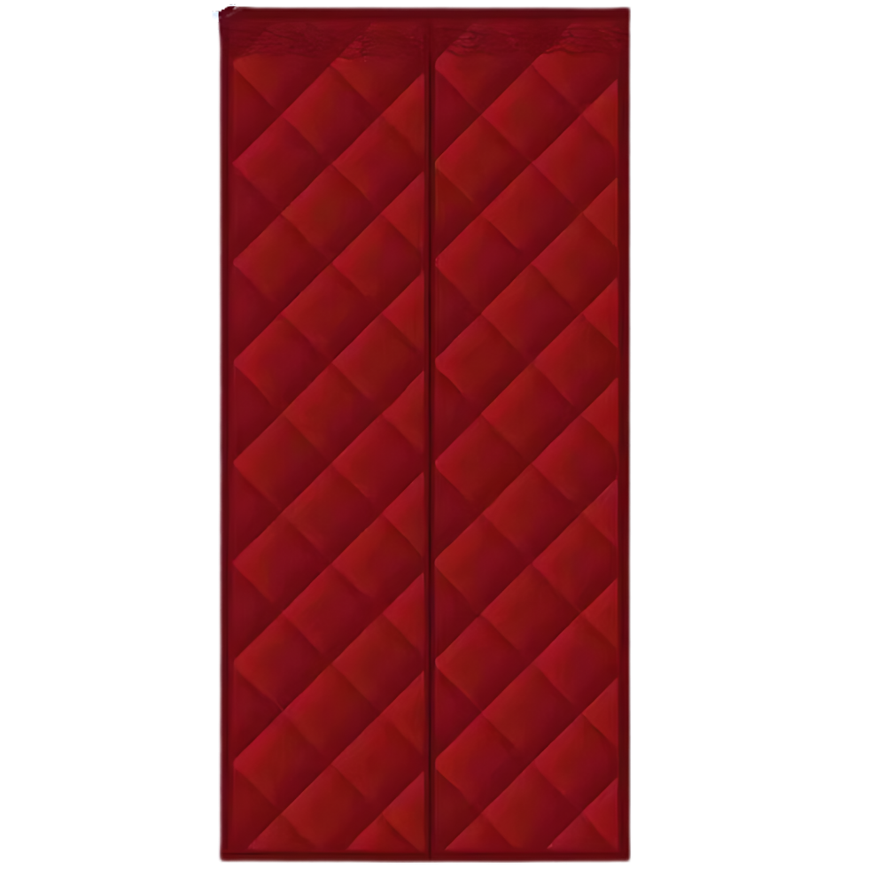 Stylish Thermal Efficient Door Curtain -Red - Ozerty