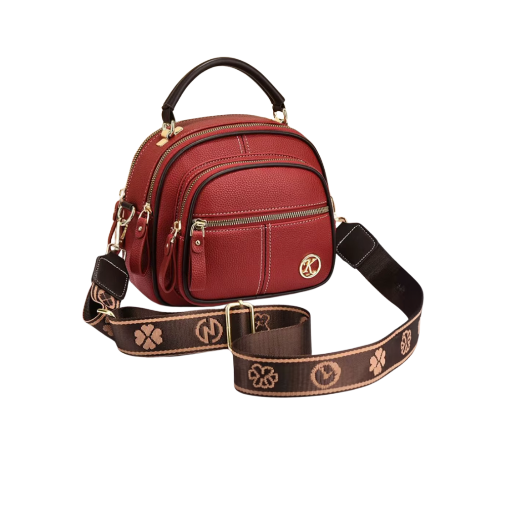 Timeless Vegan Sling Bag -Red - Ozerty