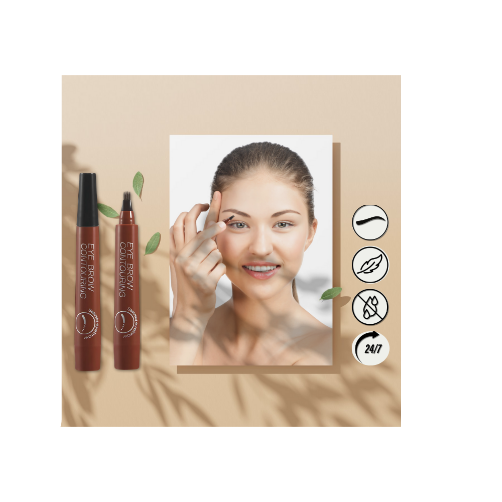 Waterproof Liquid Formula Eyebrow Pen - Ozerty