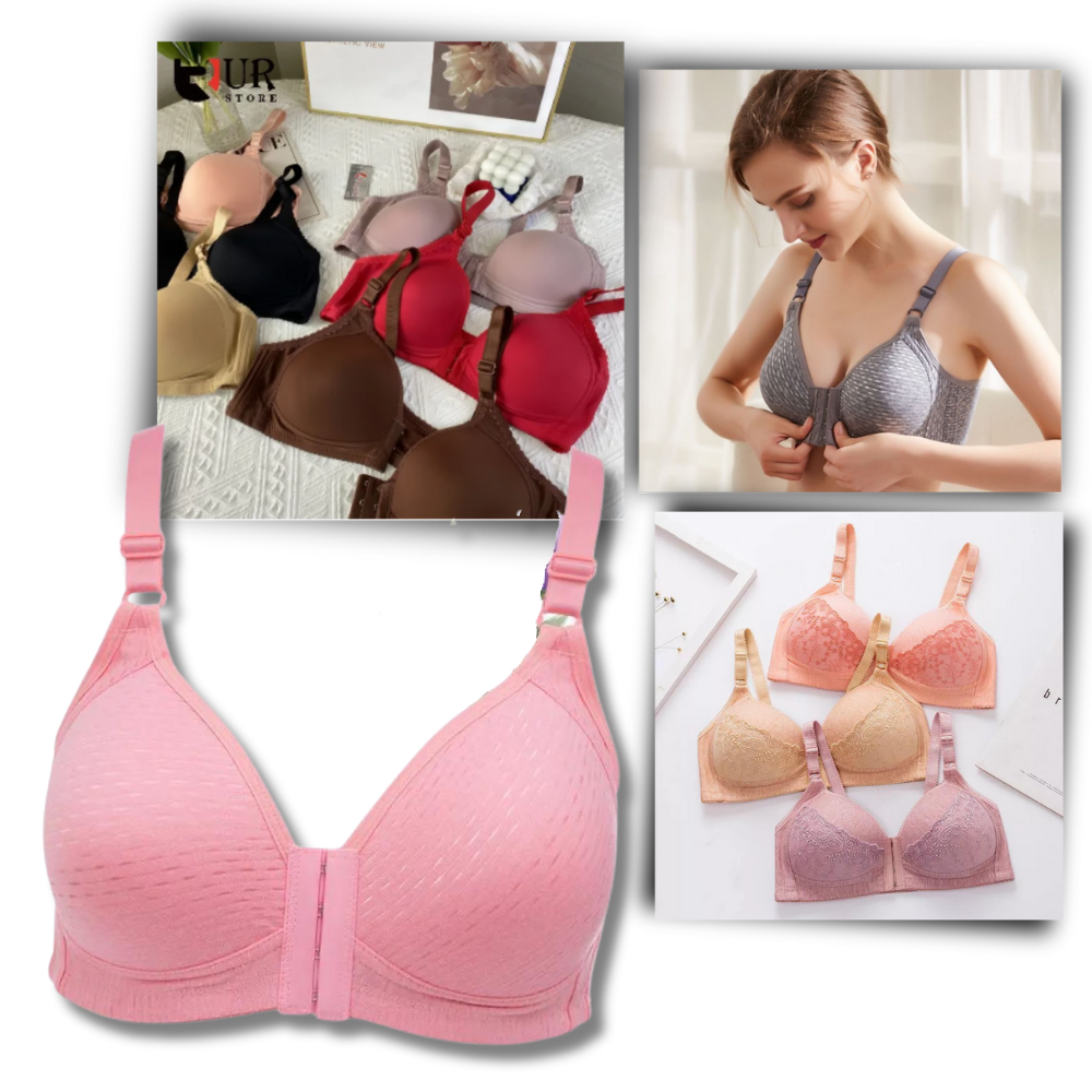 Wireless Plus Size Push Up Bra - Ozerty