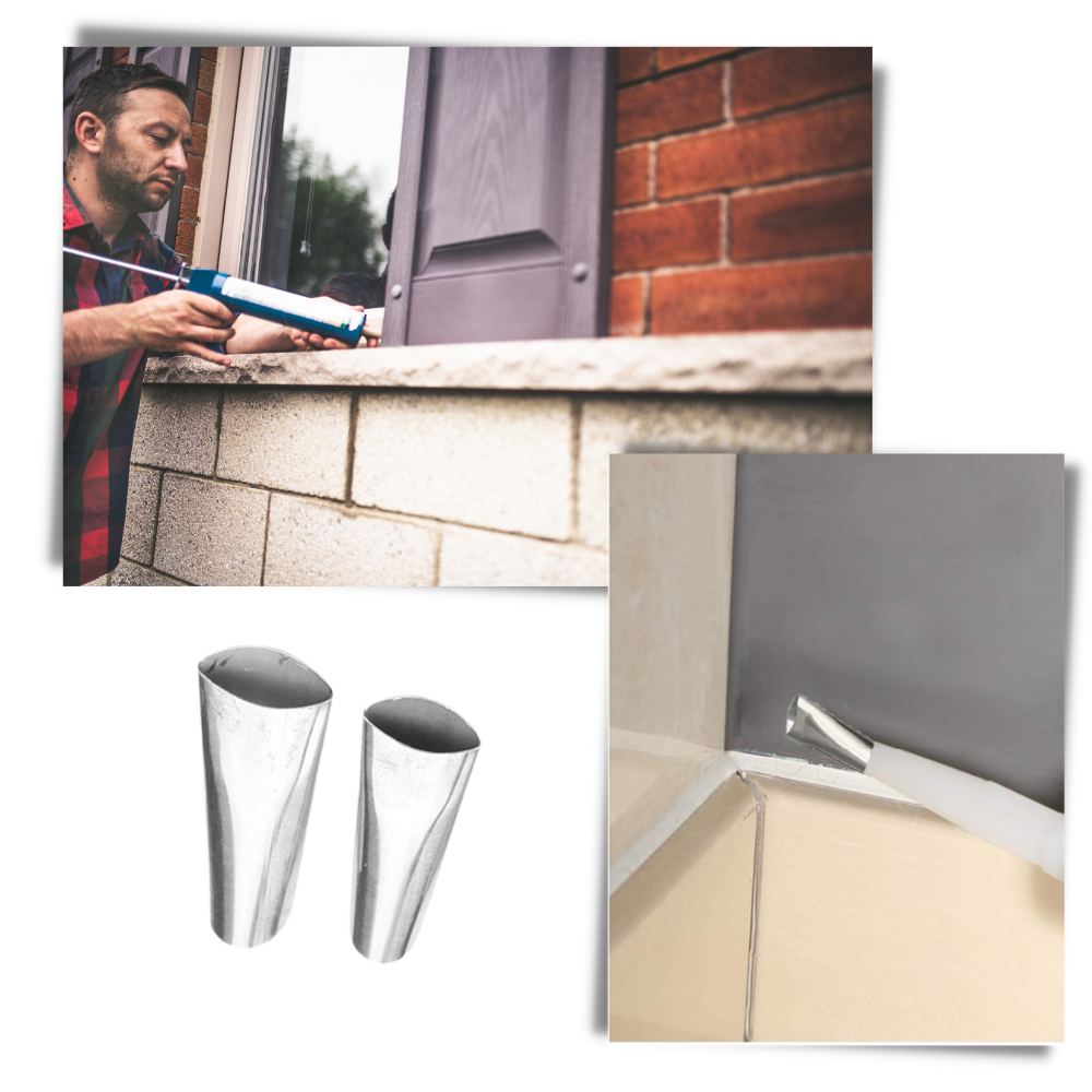 Stainless Steel Caulking Nozzle Set