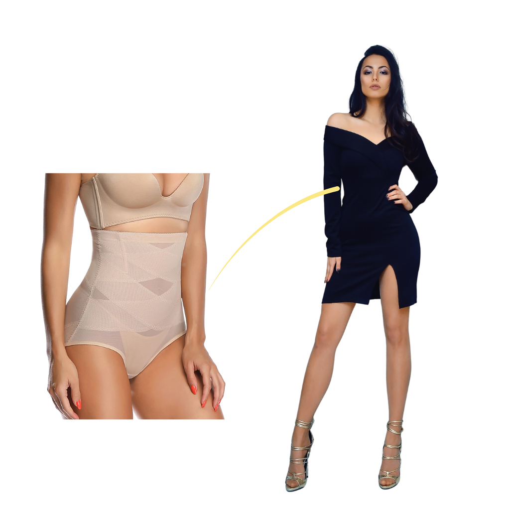 Cross Compression Slimming Abs Shapewear