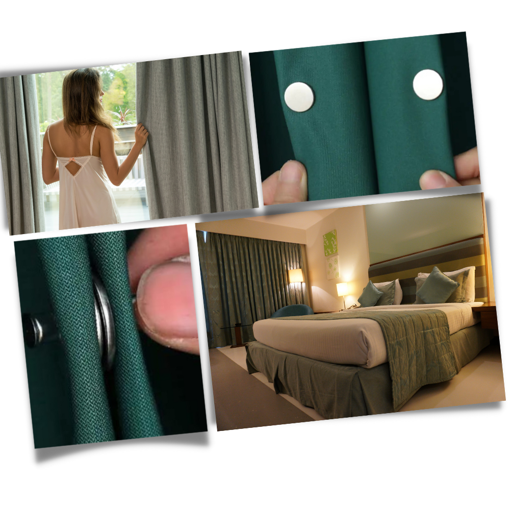  Anti-Leakage magnetic curtain clips - Ozerty