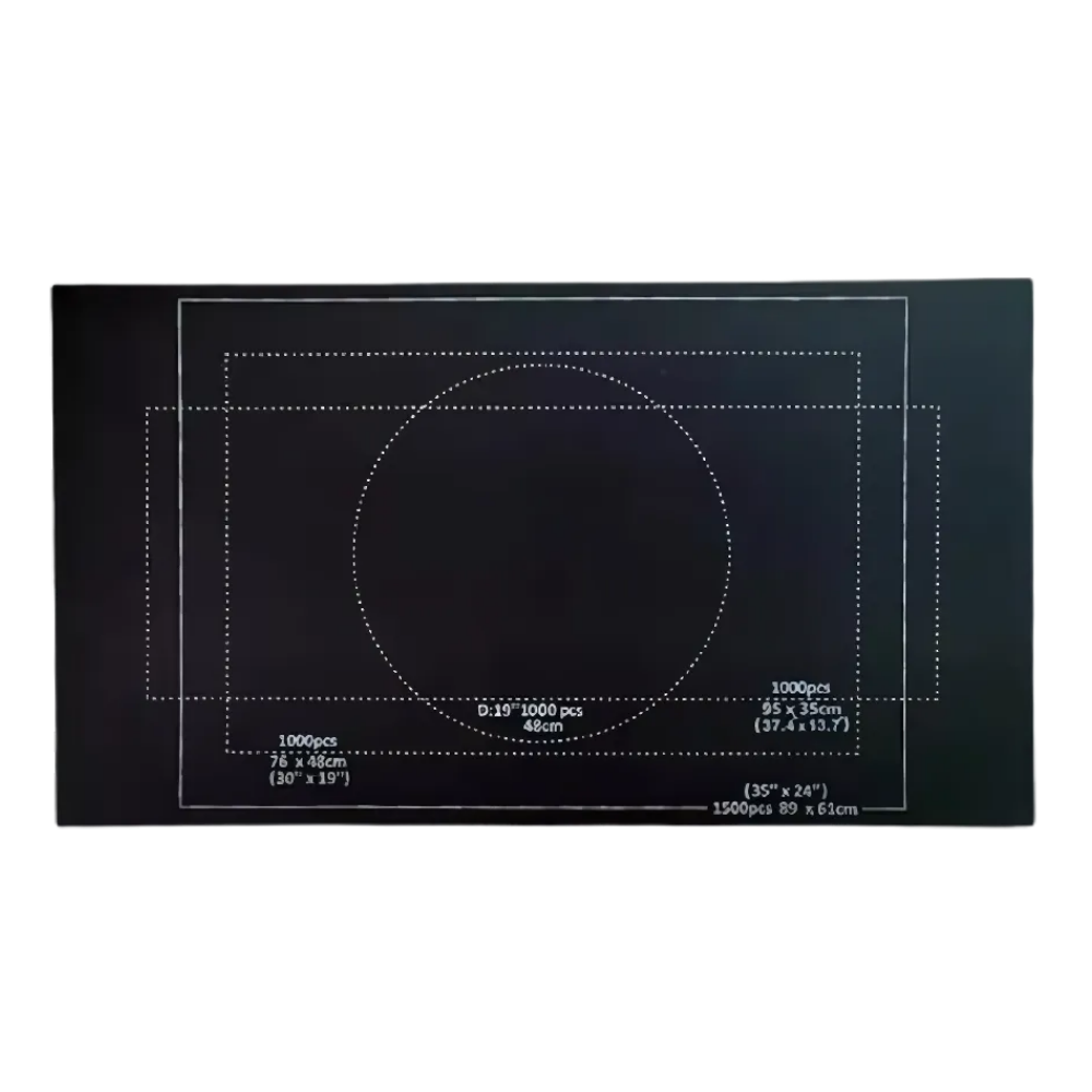 Felt Puzzle Mat Roll Up -Black - Ozerty