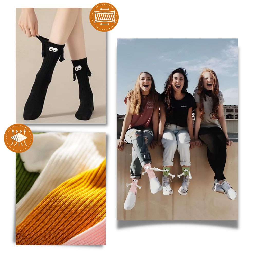 Funny Magnetic Hands Socks - Ozerty