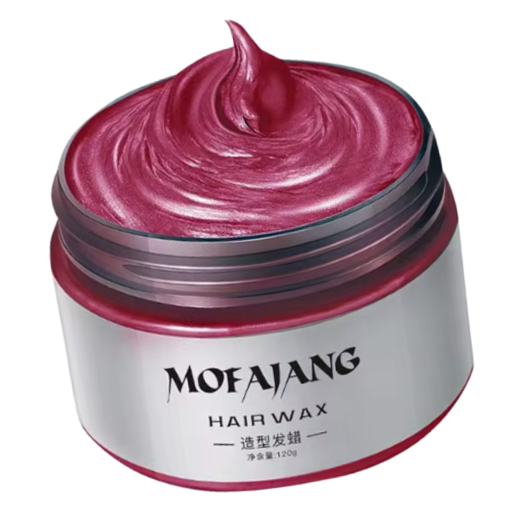 Temporary Vibrant Hair Wax Coloring -Red - Ozerty